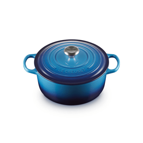 Image showing the Signature Cast Iron Round Casserole, 26cm, Azure product.