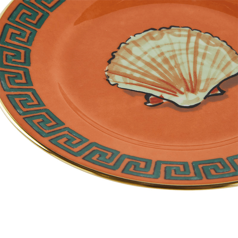 Il Viaggio Di Nettuno Plate, D16cm, Rock Orange