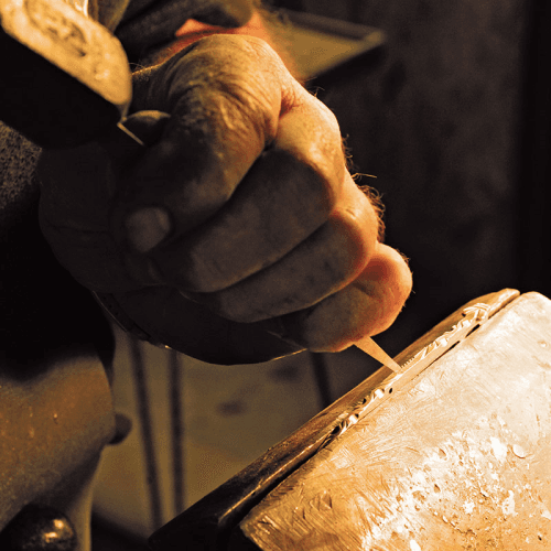 Image showing the Set of 6 Laguiole Steak Knives, Solid Horn product.