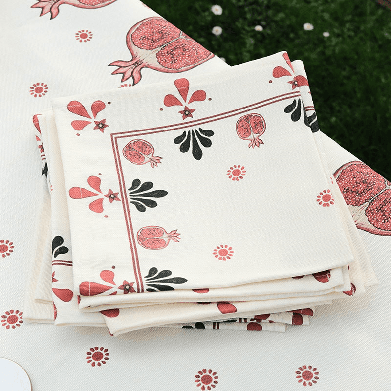 Bell Hutley Napkin, 45cm x 45cm, Pomegranate