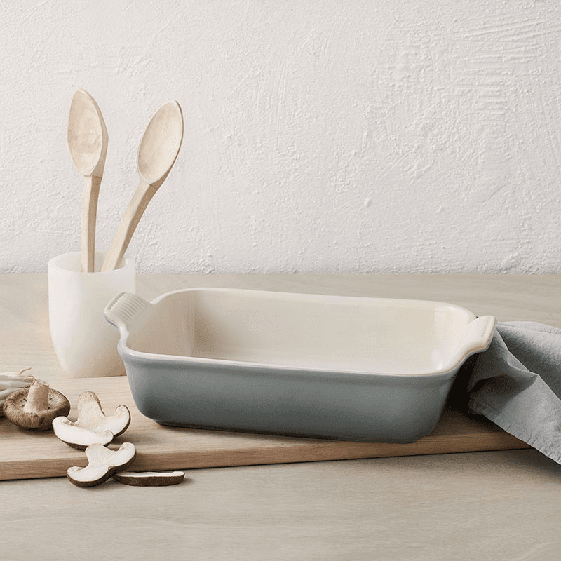 Stoneware Heritage Rectangular Dish, 26cm, Sea Salt