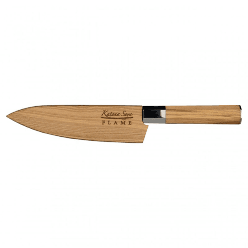 Image showing the Flame Chef's Knife, 20cm, Olive Wood product.
