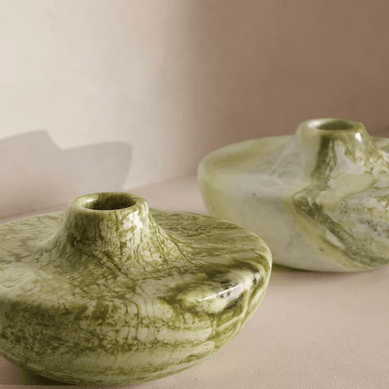 Alma Vase, H10cm, Green