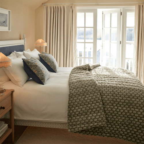 Image showing the Myla Bedspread, 260 x 240, Green product.