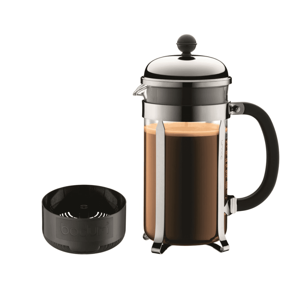 Chambord 8 cup coffee maker, 1 litre, Shiny