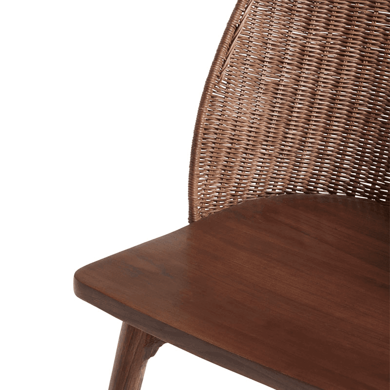 Panela Rattan Dining Chair, Chestnut