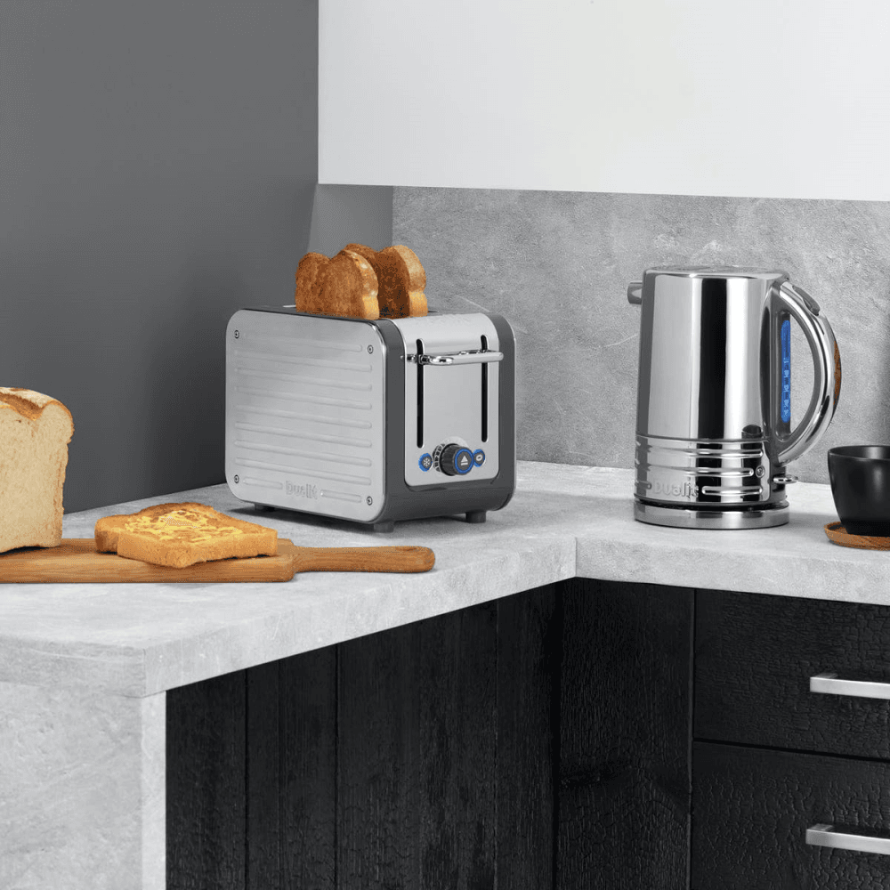Architect 2 slot toaster, Grey