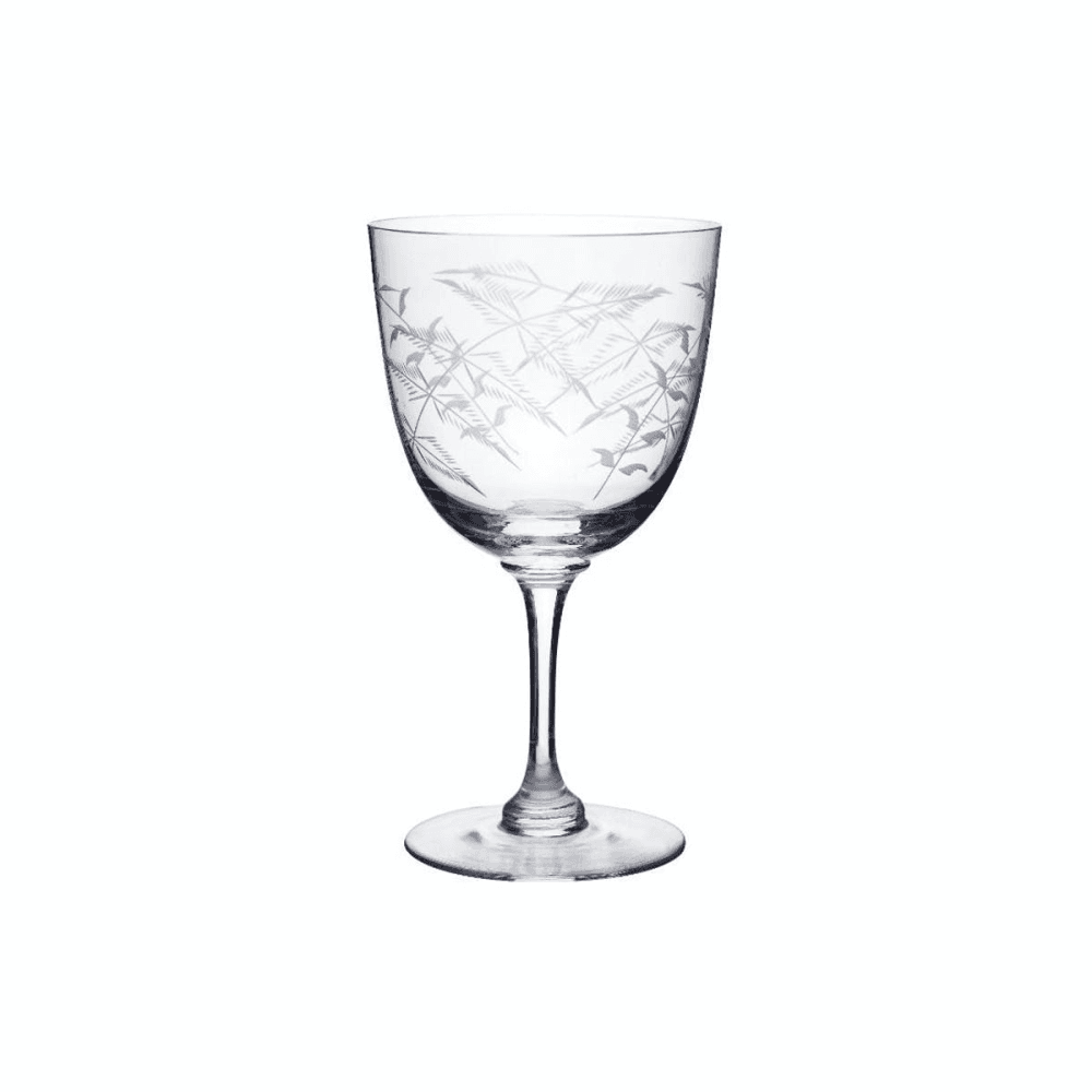 Fern Set of 6 wine glasses, 250ml, crystal