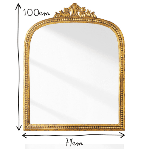 Image showing the Franco Mirror, 100 x 79cm, Gold product.