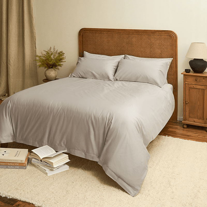 Original Sateen  Duvet Cover, Superking, Dove Grey