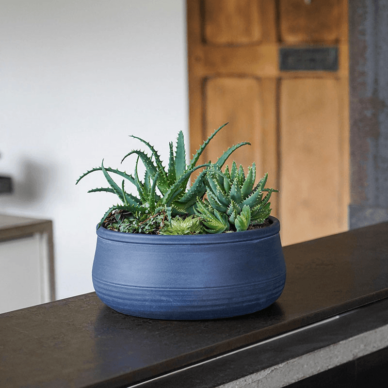 Kew Temperate House Handthrown Statement Bowl, D30cm, Azurite