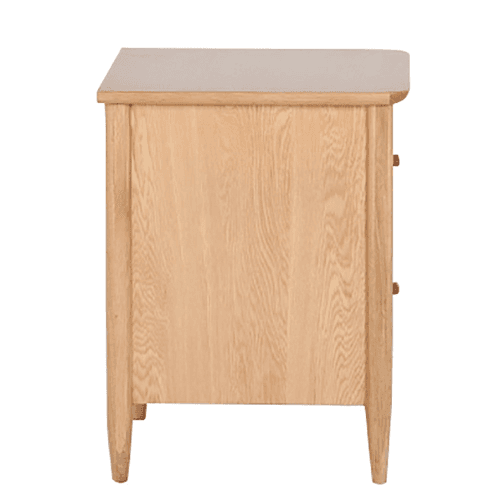 Image showing the Teramo Bedside cabinet, H60 x W53 x D47cm, Natural product.