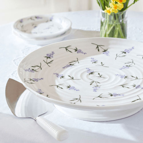 Image showing the Lavendula Footed Cake Plate, D32cm, Multi product.