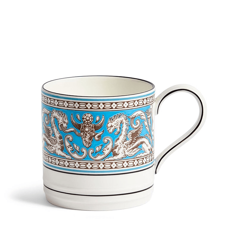 Florentine Mug, 326ml, Turquoise