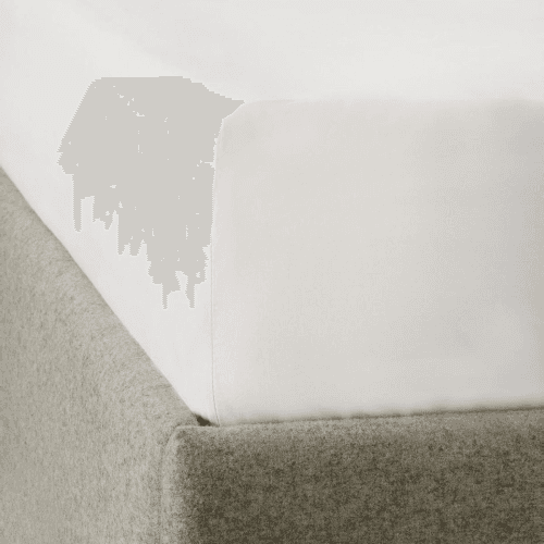 Image showing the Essentials Egyptian Cotton 200tc Deep Fitted Sheet, King, White, White product.