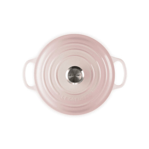 Image showing the Signature Cast Iron Round Casserole, 28cm, Shell Pink product.