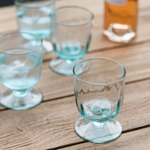 Image showing the Broadwell Set of 4 wine glasses, 175ml, recycled glass product.
