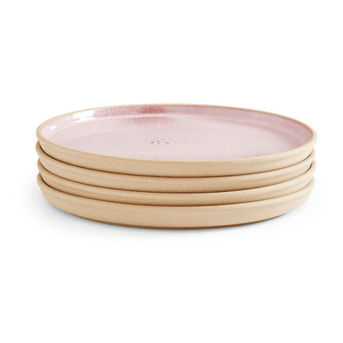 Image showing the Minerals Set of 4 Dinner Plates, D26.5cm, Rose Quartz product.