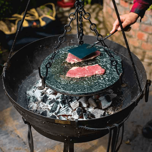 Image showing the Stone griddle plate, 8.6kg, Black product.
