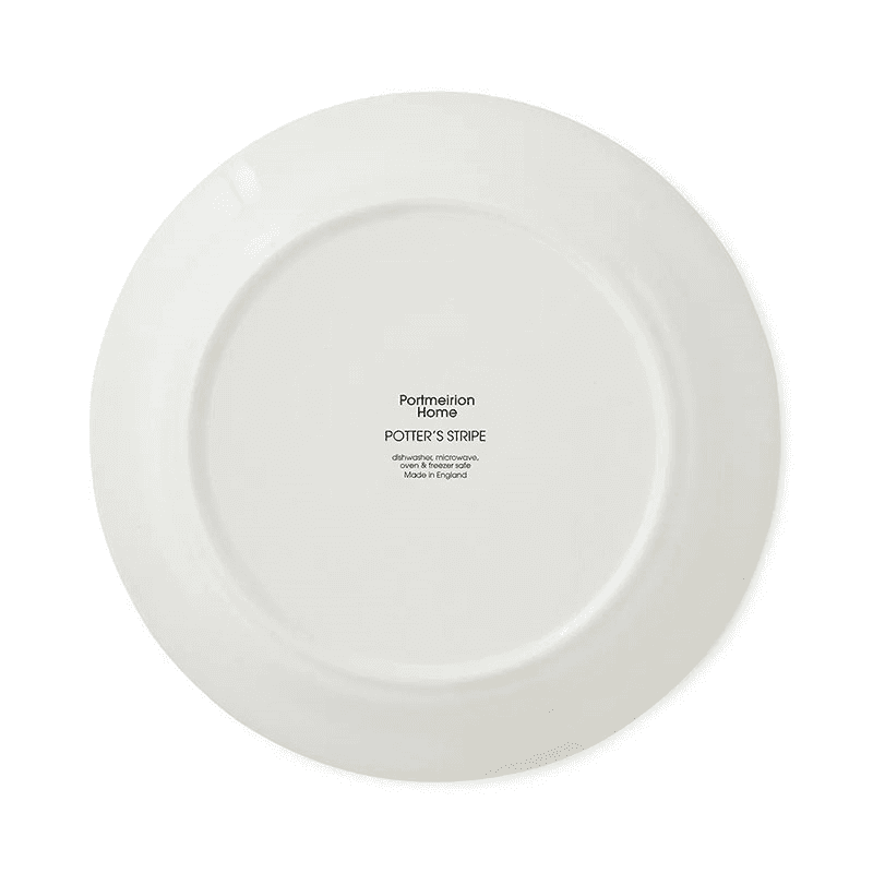 Potter's Stripe Set of 4 Salad Plates, D21.5cm, Green