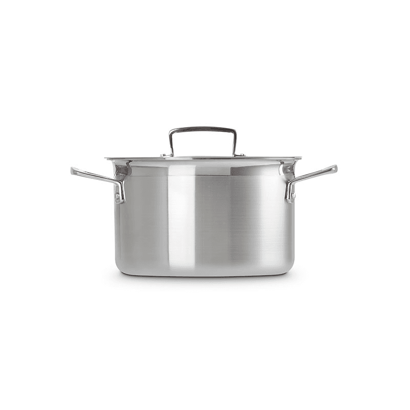 Classic 3-ply Deep Casserole, 20cm, Stainless Steel