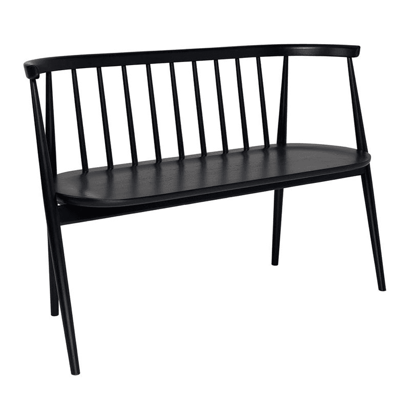 Heritage Mordern Love Seat, Black