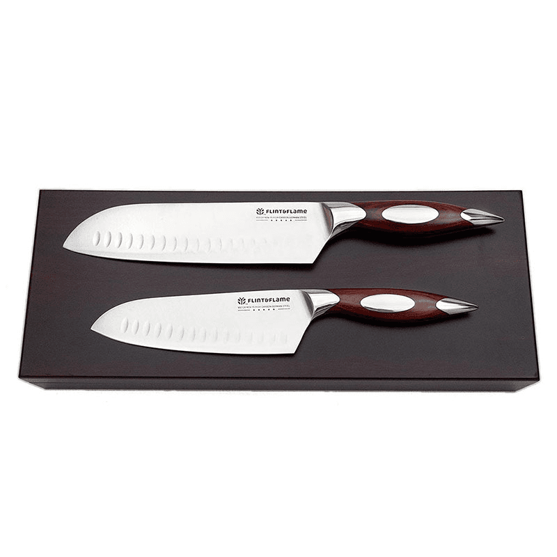 Santoku Knife Set, Rosewood, 2 piece