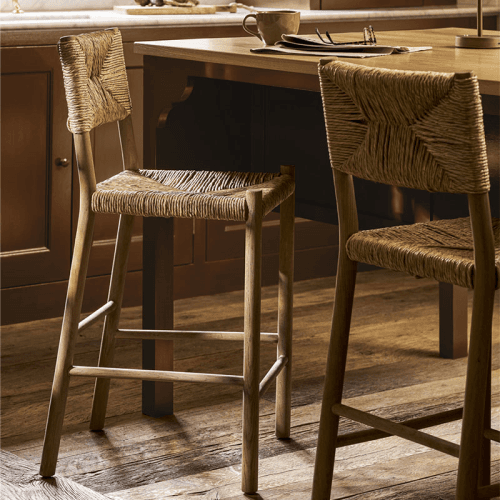 Image showing the Wixford Bar Stool, Oak Wood product.
