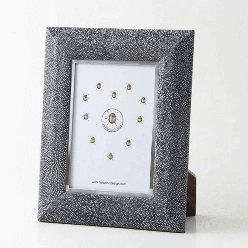 Image showing the Bella Photo  Frame, 7 x 5", Charcoal Shagreen product.