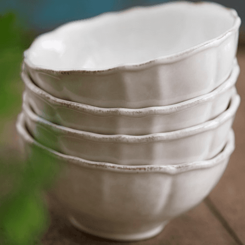 Impressions Set of 6 soup/cereal bowls, 16cm, White