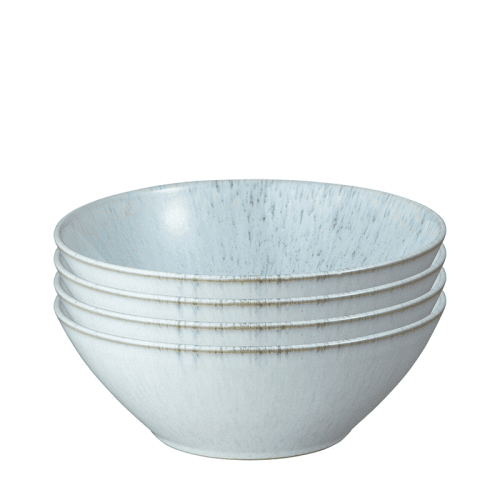 Image showing the Kiln Blue Set of 4 Cereal Plates, D16.5cm product.