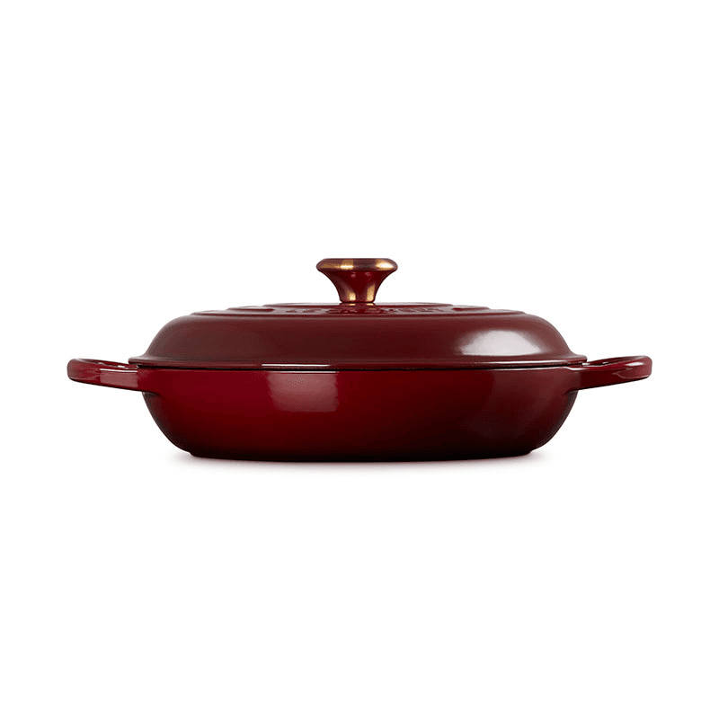 Signature Cast Iron Shallow Casserole, 30cm, Garnet