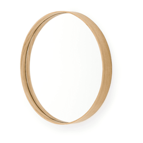 Image showing the Glance -310 Round wall mirror, Dia31cm, Natural Oak product.