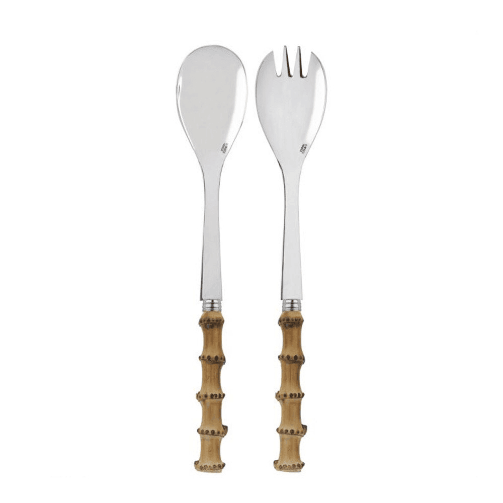 Panda 2 Piece Salad Serving Set, L26cm, Bamboo