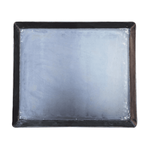 Image showing the Cast iron tray, H3 x W36 x L30cm, Black product.