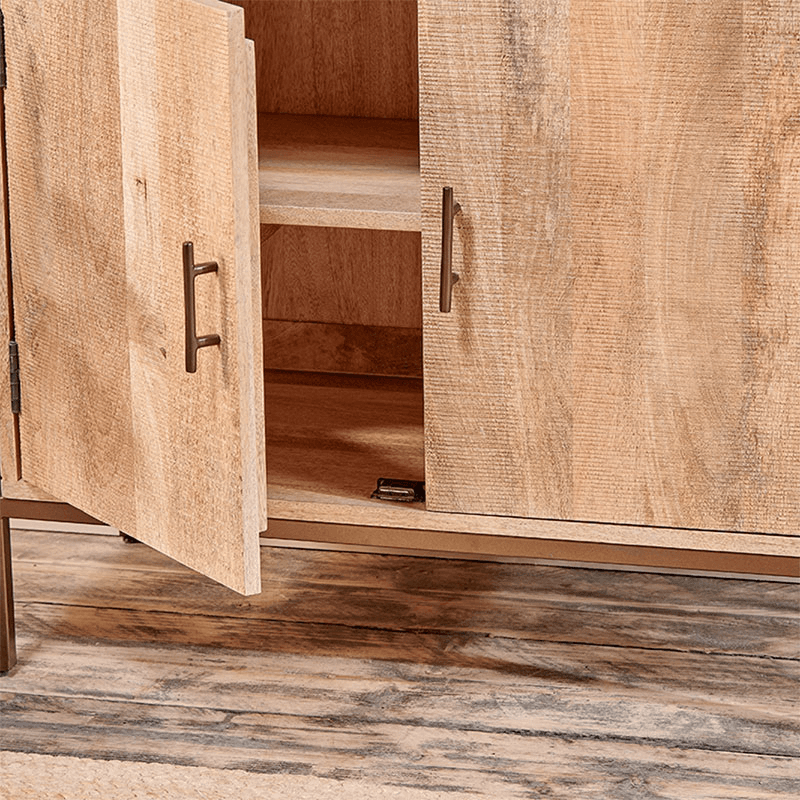 Dasai Mango Wood Storage Unit, Natural