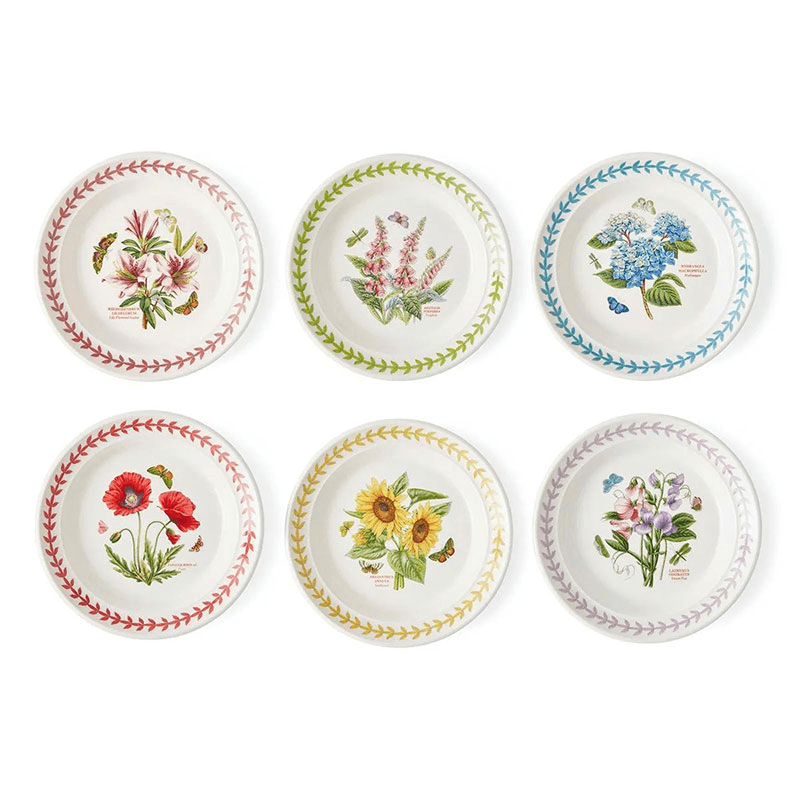 Botanic Garden Meadow Set of 6 Side Plates, D16.5cm, Multi