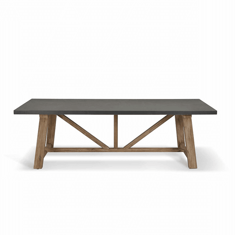 Chilford Dining Table, Grey & Natural