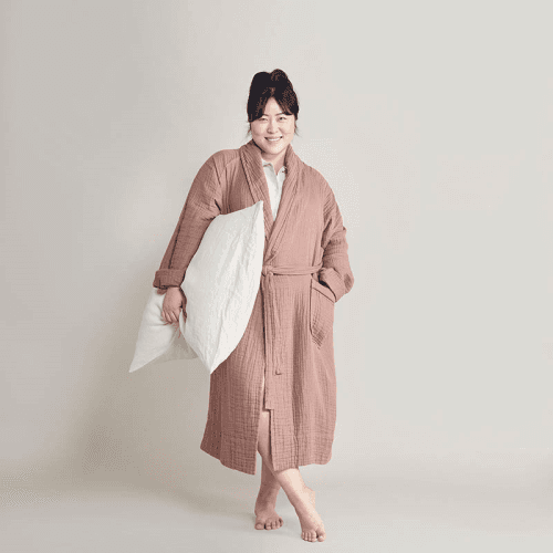 Image showing the The Dream Cotton Robe, Extra Large, Rust product.
