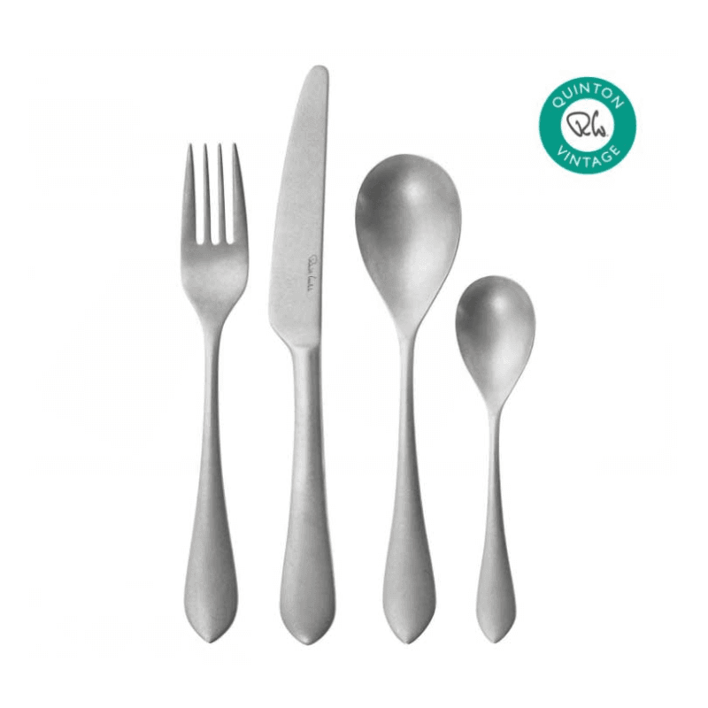Quinton Vintage 24 Piece Cutlery Set, Stainless Steel
