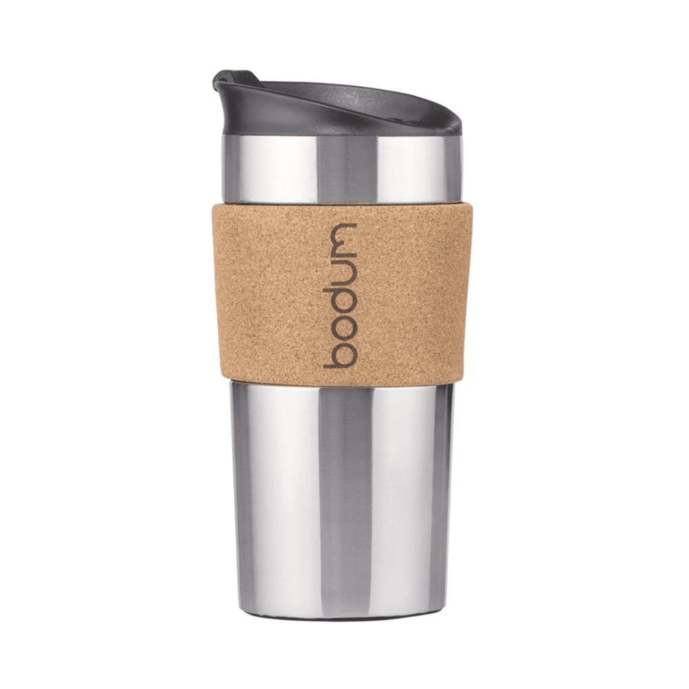 Travel Mug, 35cl, Silver/Cork