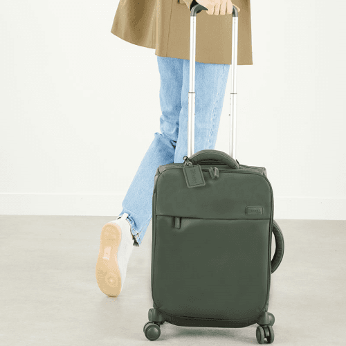 Image showing the Plume Cabin Suitcase, H55  x L35 x W21cm, Khaki product.