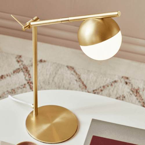 Image showing the Contina Table Lamp, H48.5cm, Brass product.