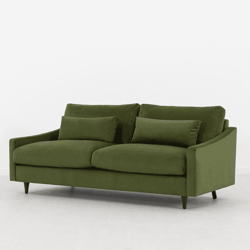 Image showing the Model 07 Velvet 3 Seater Sofa, Vine product.