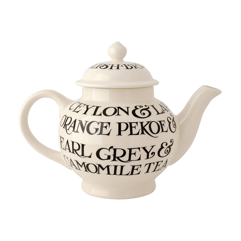 Black Toast Teapot, 1.6l, Cream