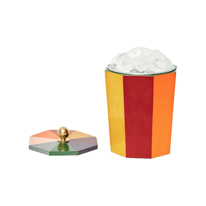Rainbow Ice Bucket, H21cm, Multi
