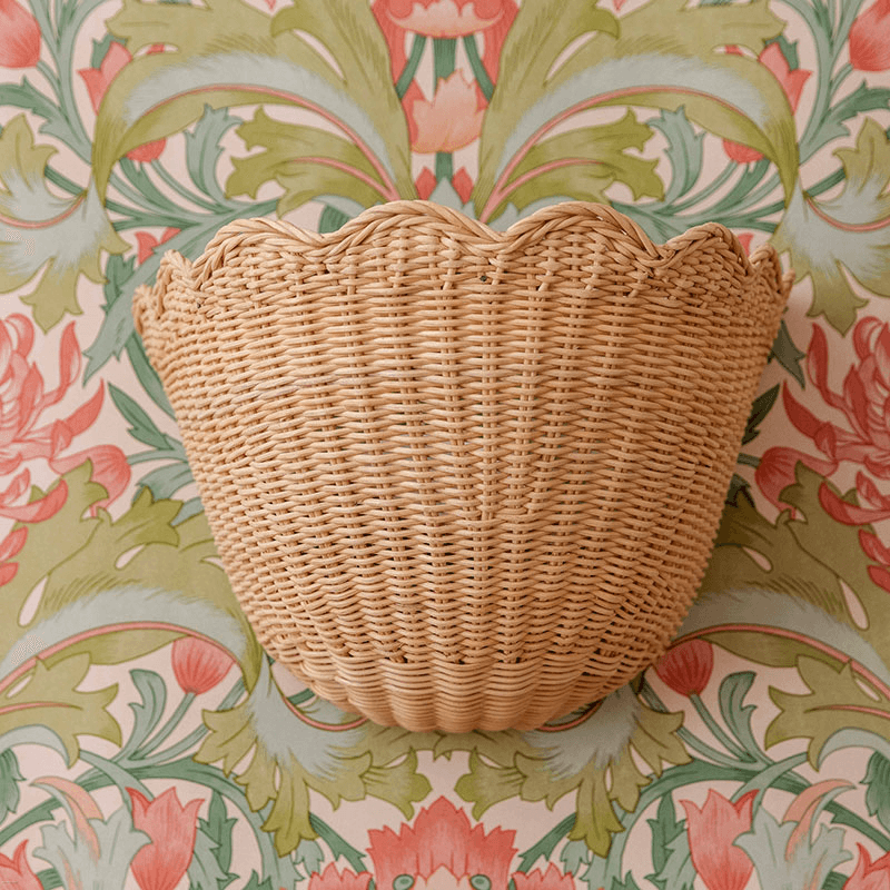 Scalloped Wall Light, Natural