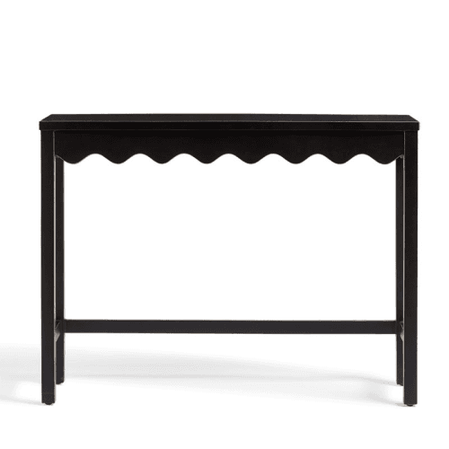 Image showing the Talasa Console Table, Rubbed Black product.