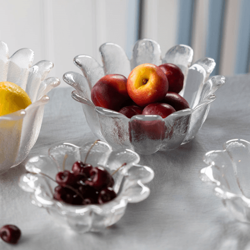 Image showing the Daisy Set of 2 Dishes, D18cm, Clear product.