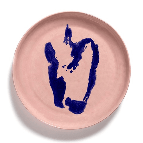 Image showing the Ottolenghi Medium serving platter, D35, Pink And Blue product.